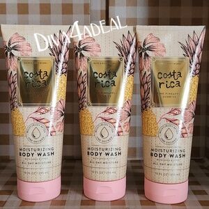 3x Bath & Body Works COSTA RICA Body Wash Collection Set Lot Bundle